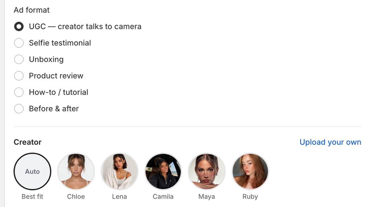 Six ad formats, from UGC to unboxing